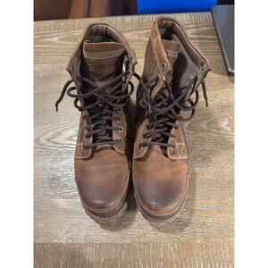 Timberland Earthkeepers #15551 Brown Leather Ankle Boots Size 10 Men's